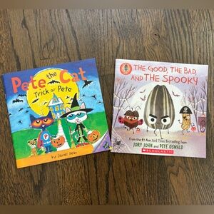 Halloween Set of 2 fun books - Pete the Cat and The Good, The Bad, & The Spooky